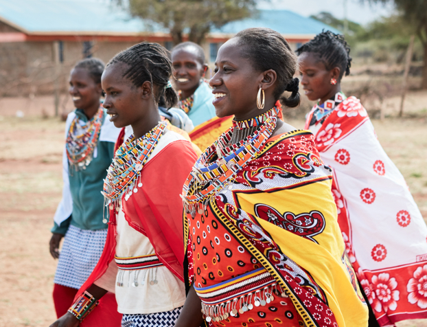 Ladies in traditional dress in Kenya Ladies in traditional dress in Kenya