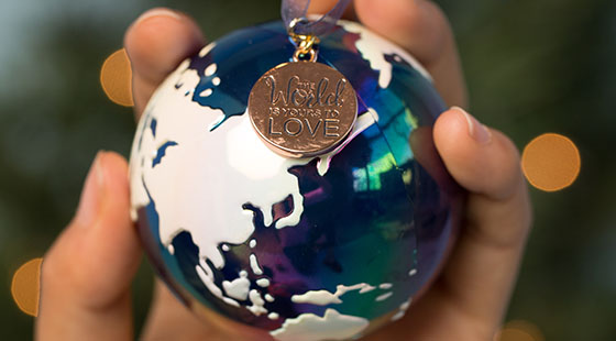 A holiday ornament