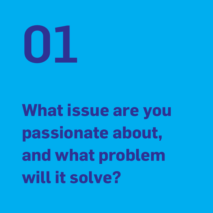 What issue are you passionate about, and what problem will it solve? What issue are you passionate about, and what problem will it solve?