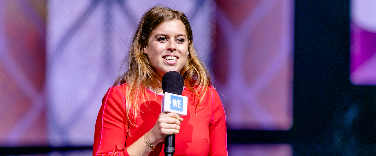 HRH Princess Beatrice of York speaks to youth and educators at WE Day UN at the Barclays Center on September 20, 2018. Photo credit: Vito Amati