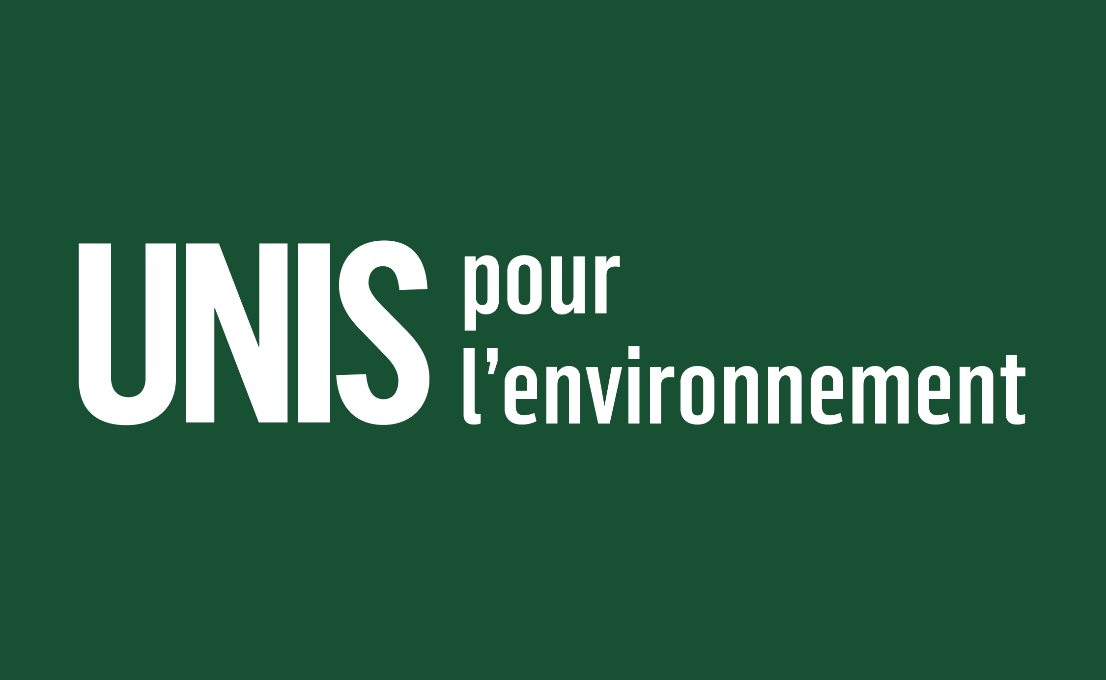 UNIS pour l'environnement